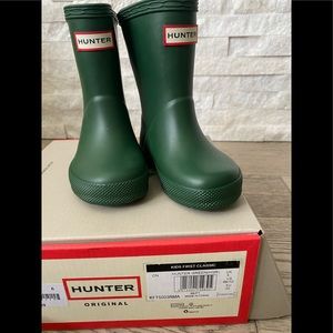 HUNTER rain boots Kids First Classic UK5 Boys 6